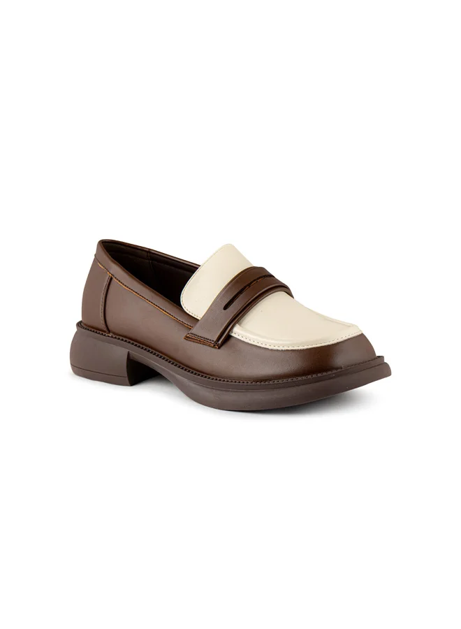 فينتشي أحذية كعب منتصف القدم المربعة للنساء